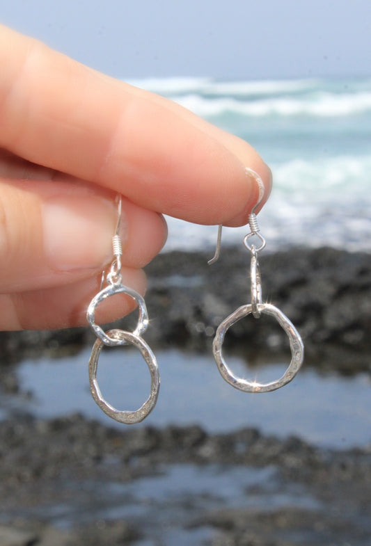 Marine Coast Textures ~ Rock Pool Drop Earrings