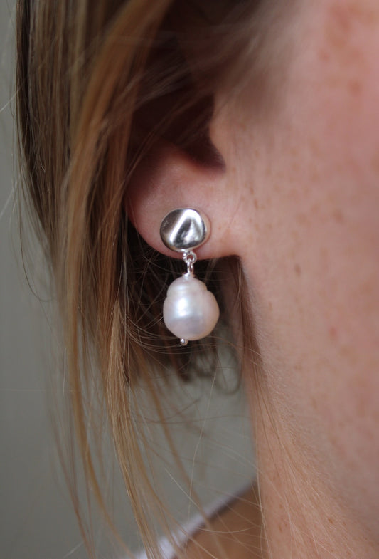 Marta ~ Baroque Pearl Drop Earrings
