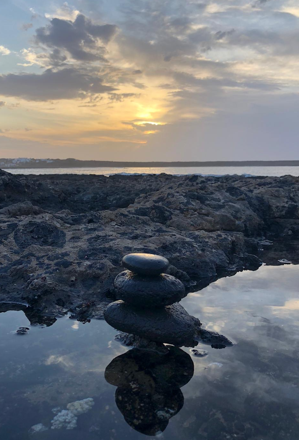 Gemstone Balance Earrings ~ Gold