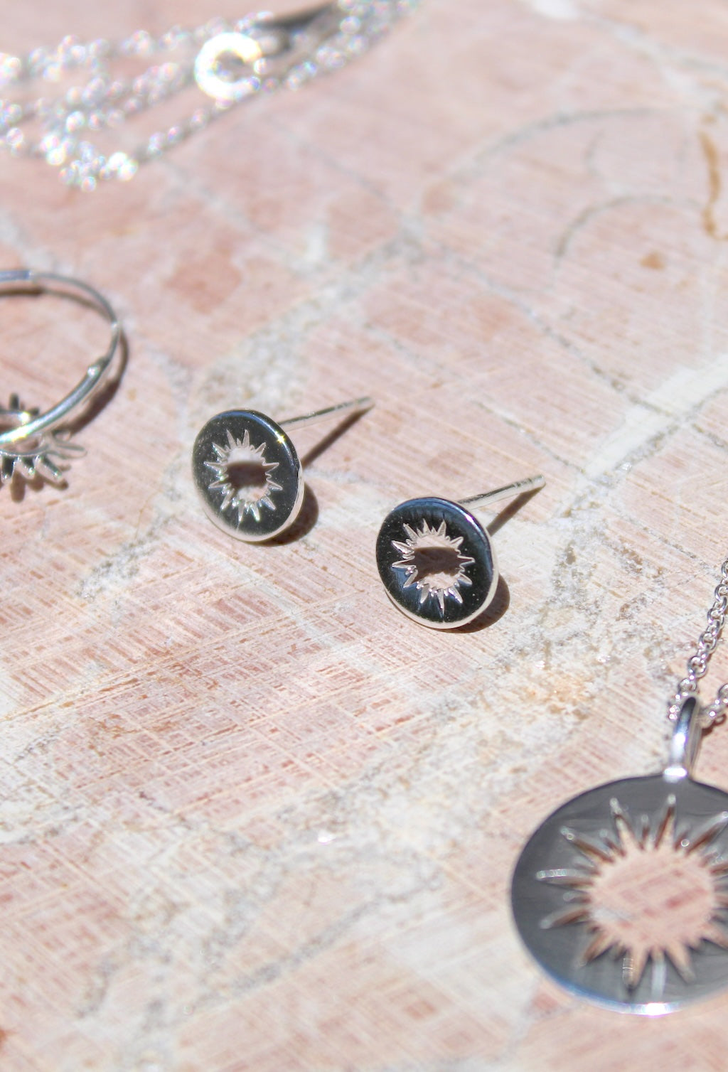 Sol ~ Aurora Sunburst Stud Earrings