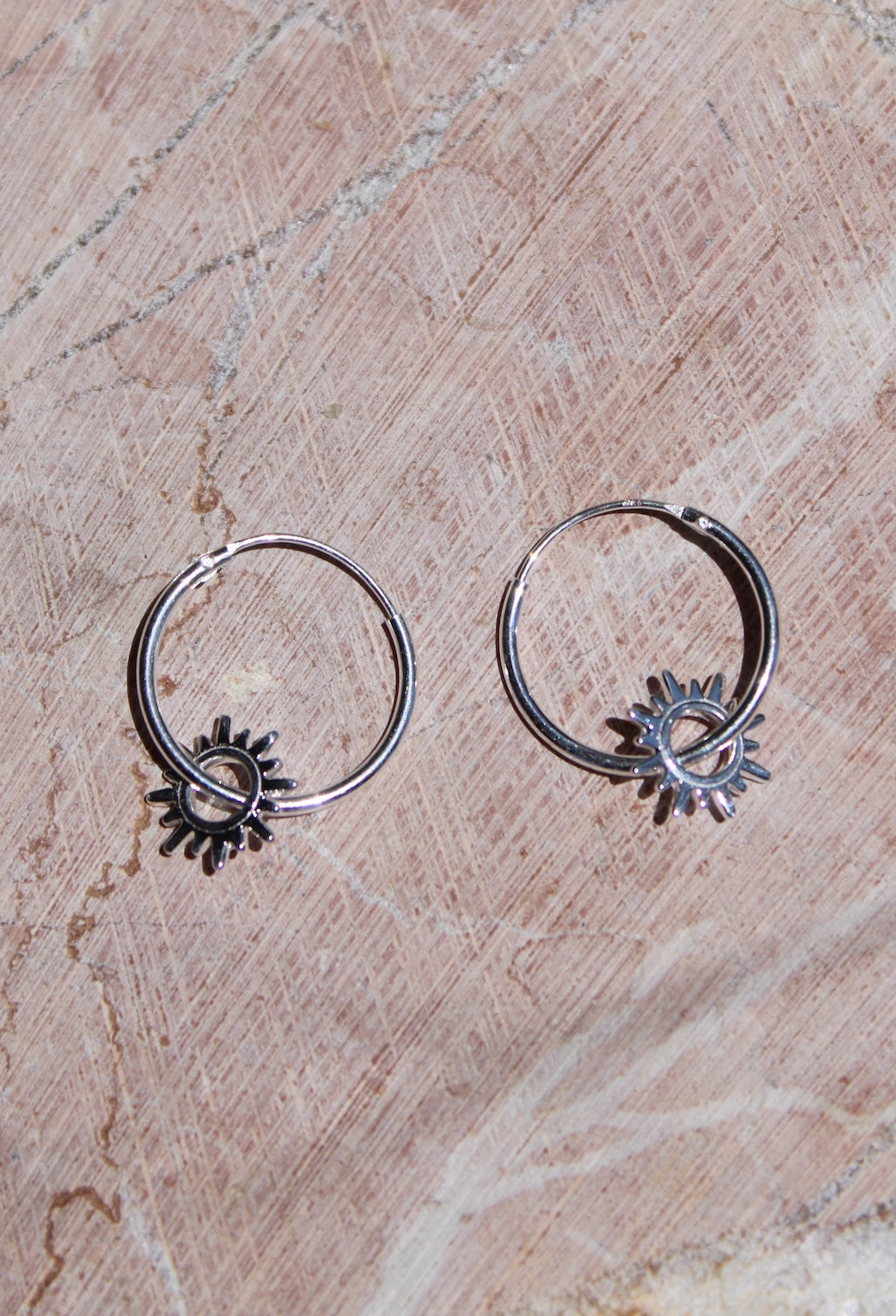 Sol ~ Aurora Sunburst Hoops