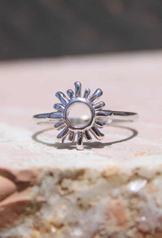 Sol ~ Aurora Sunburst Ring
