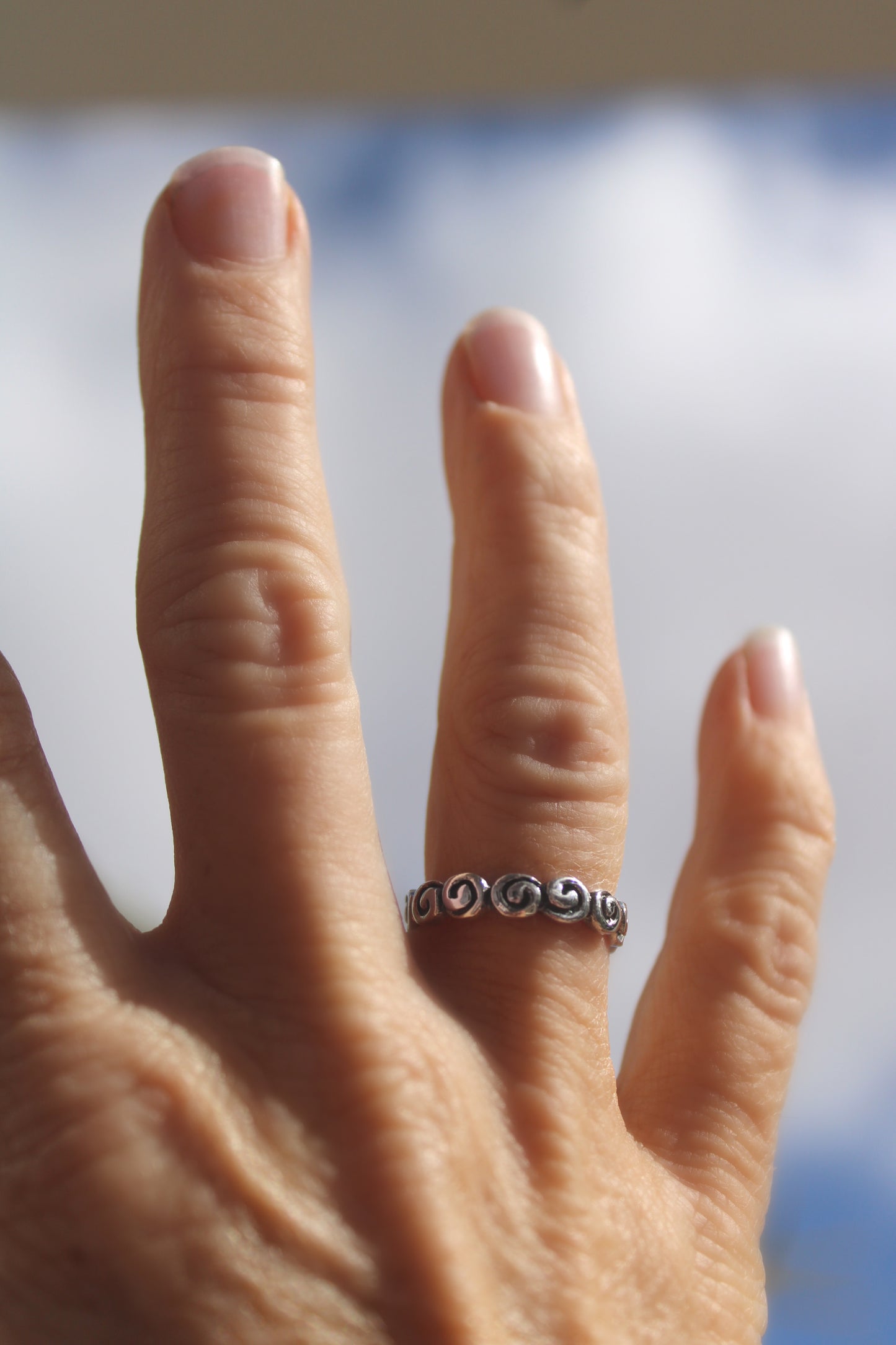Spiral Sea Shell Island Ring