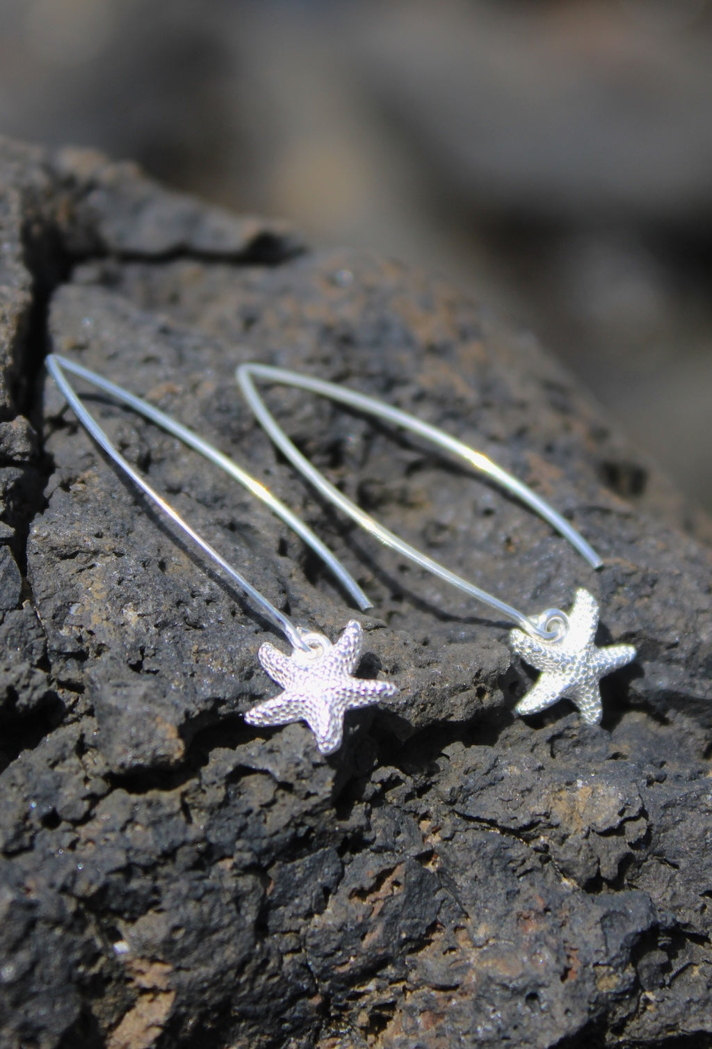 Starfish Long Drop Earrings