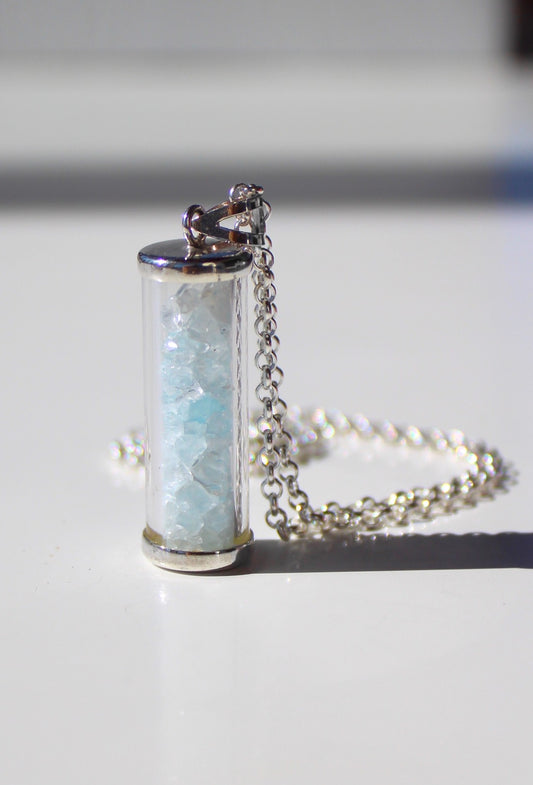 Aquamarine Sea Foam Pendant