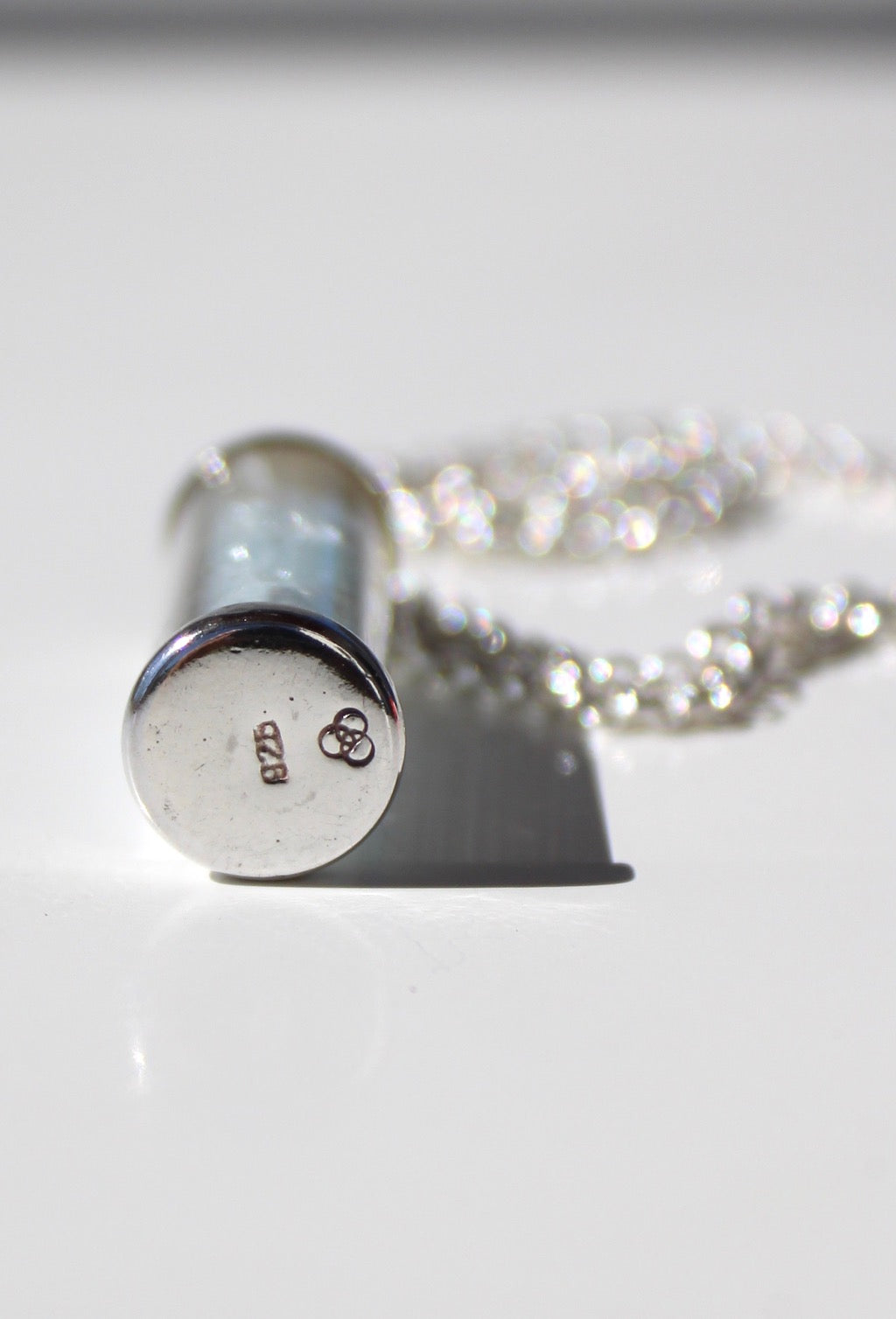 Aquamarine Sea Foam Pendant