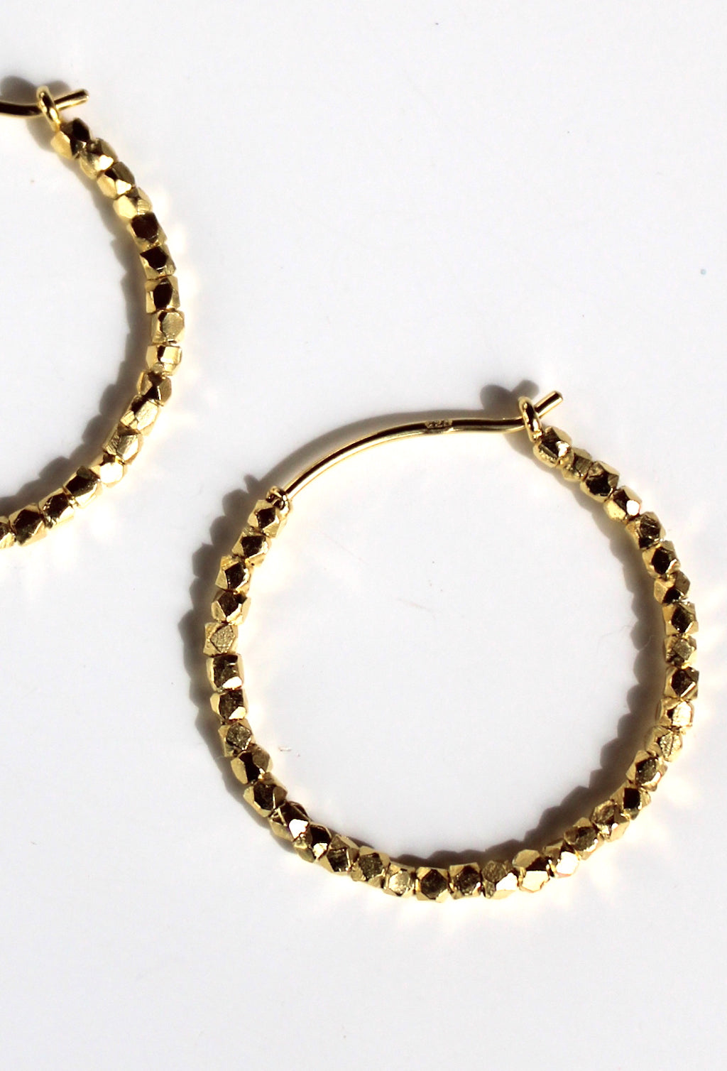 Athena ~ Mini Nugget Beaded Hoops