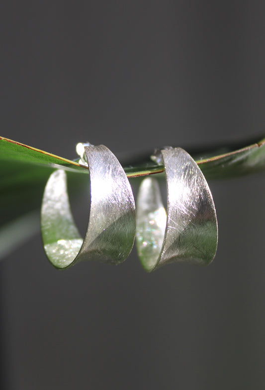 Bella ~ Brushed Creole Hoops