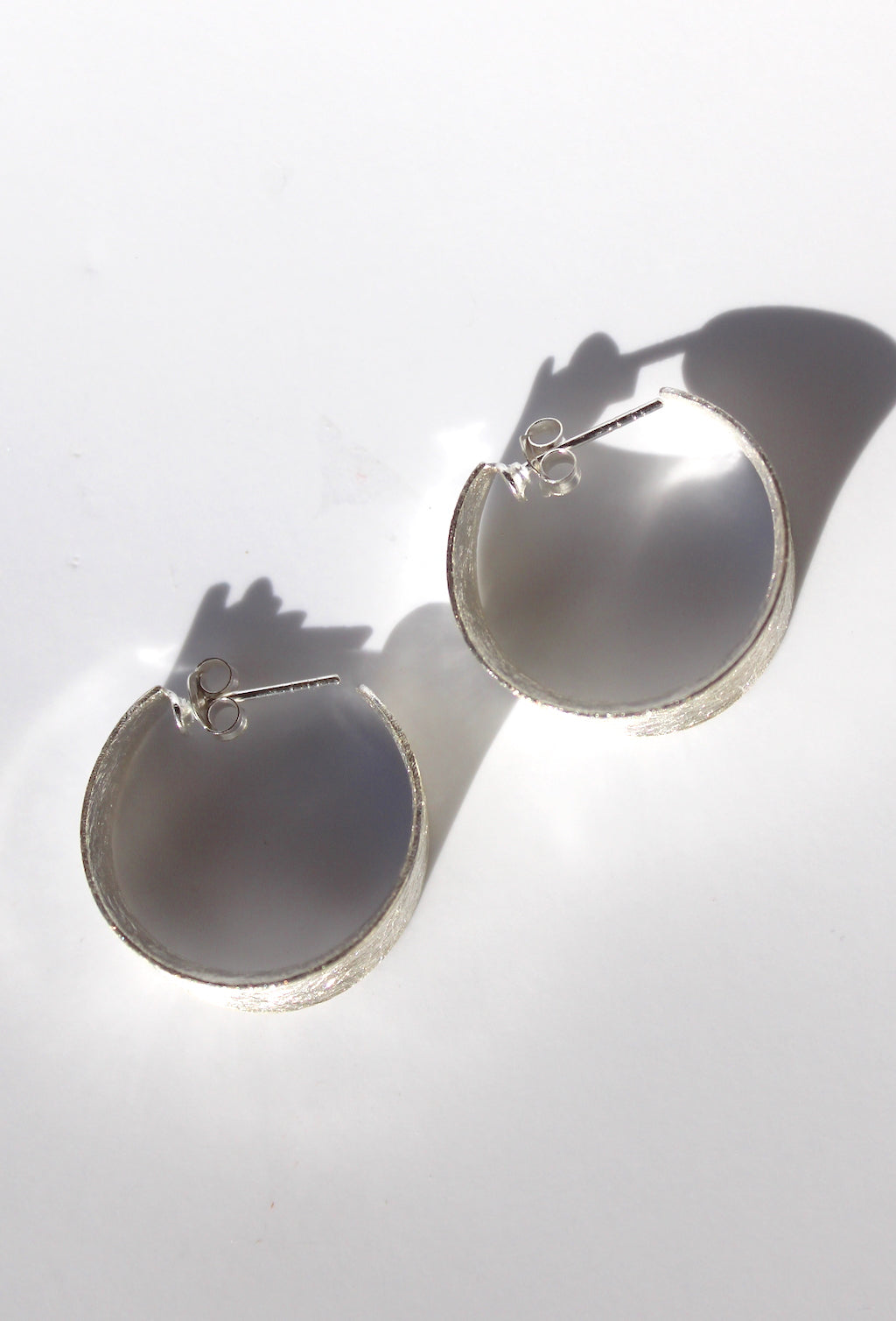 Bella ~ Brushed Creole Hoops