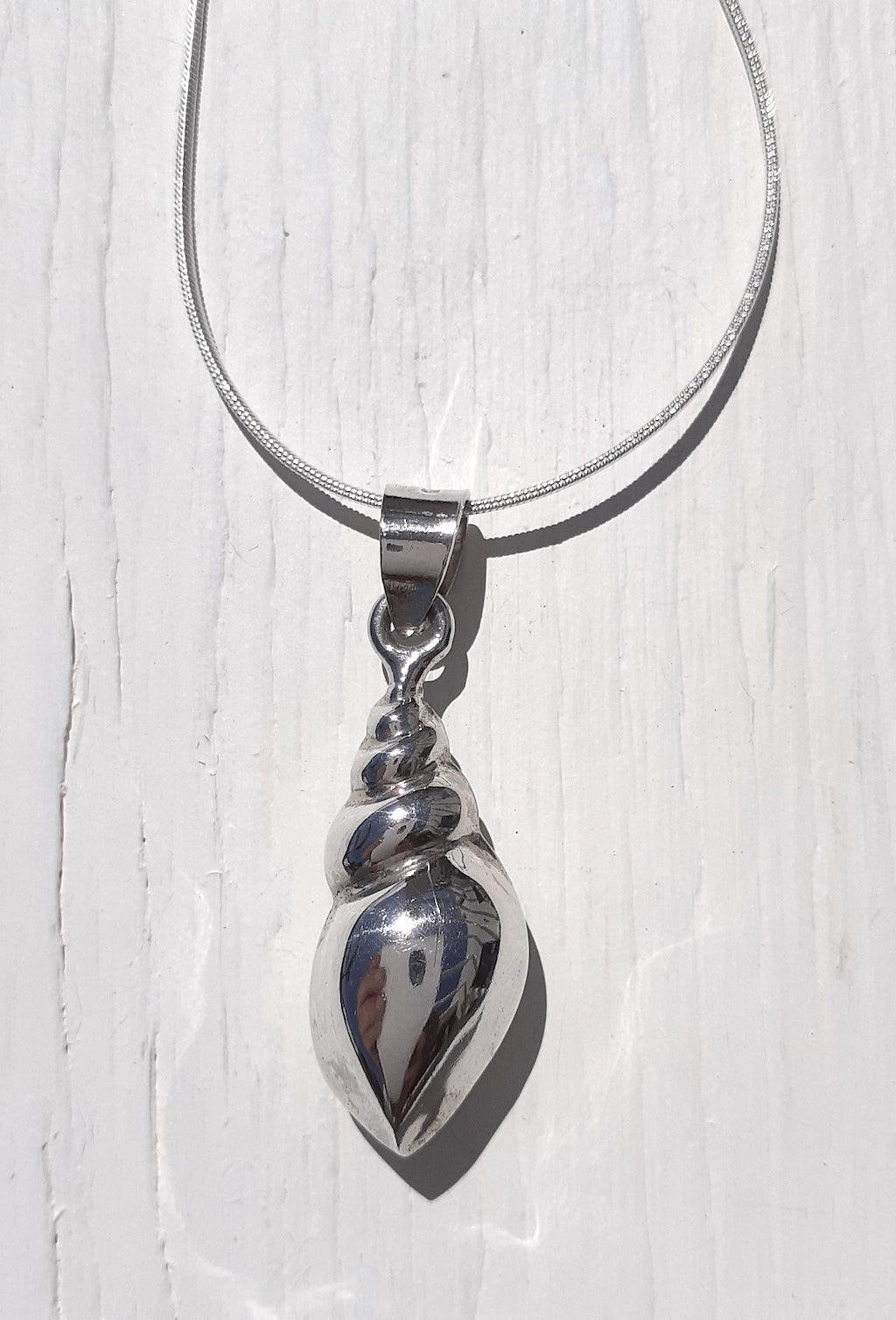 Spiral Sea Shell Pendant