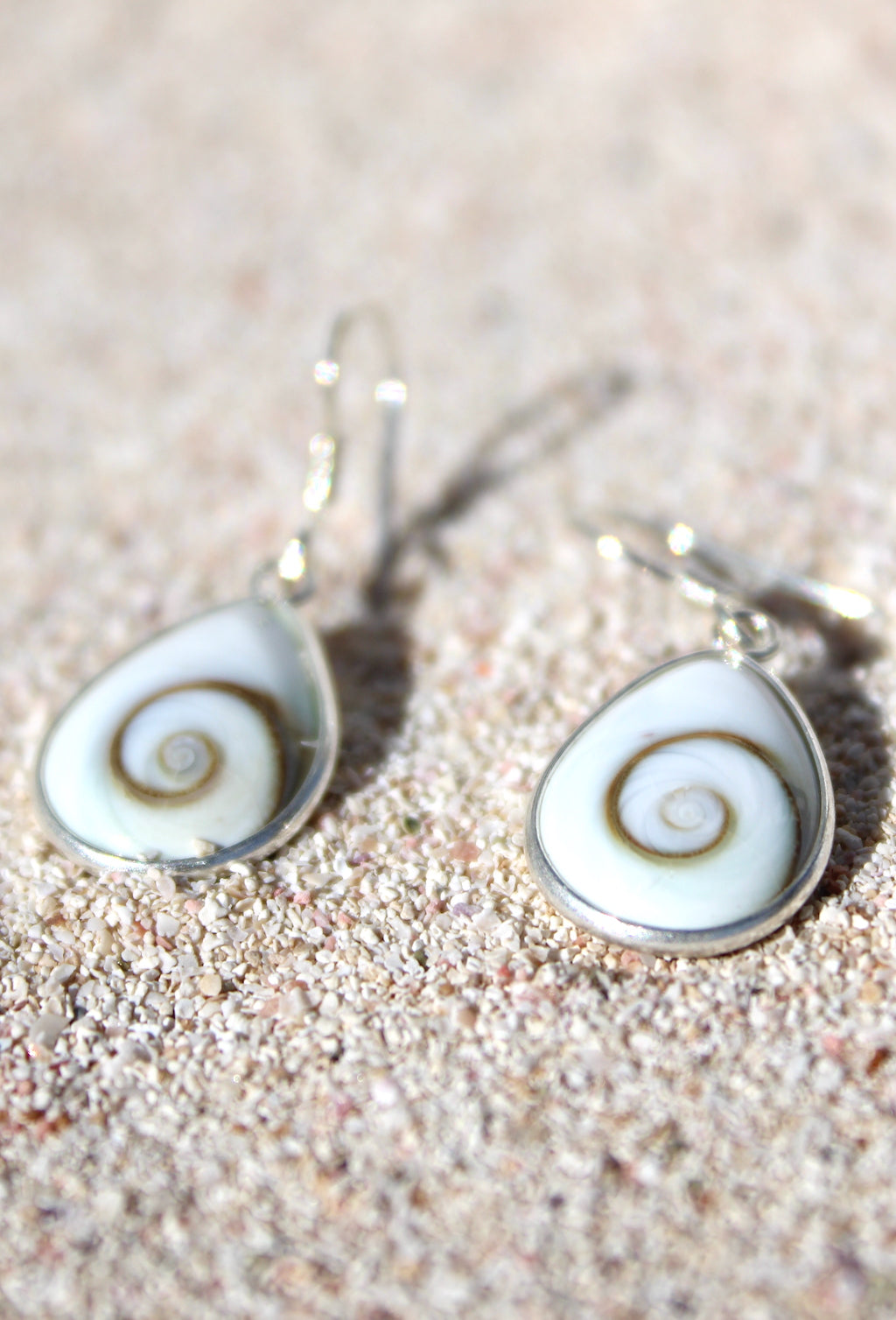 Shiva Eye Shell Teardrop Earrings