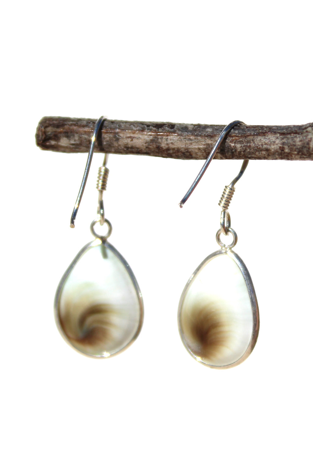 Shiva Eye Shell Teardrop Earrings