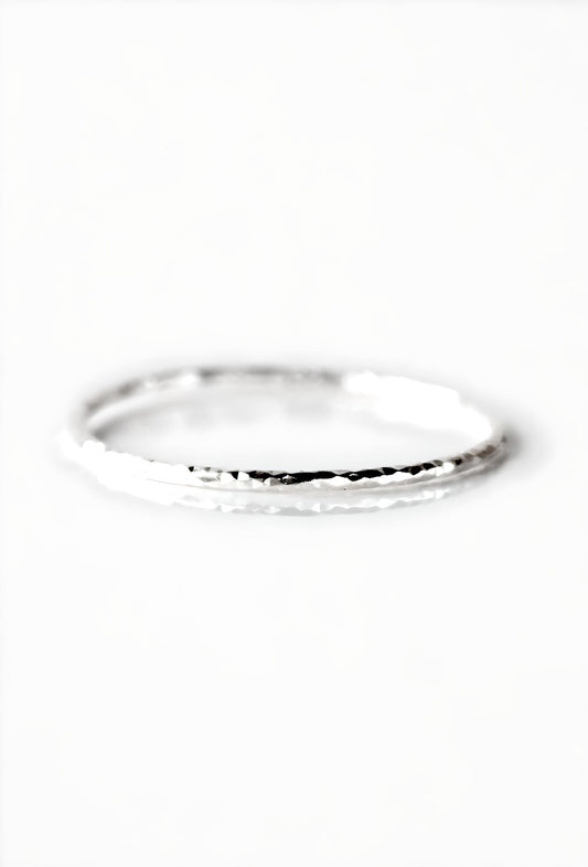 Super Fine Diamond Cut Shimmer Ring