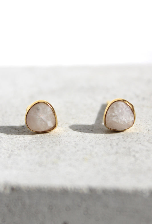 Lydia - Mini Gemstone & Gold Stud Earrings
