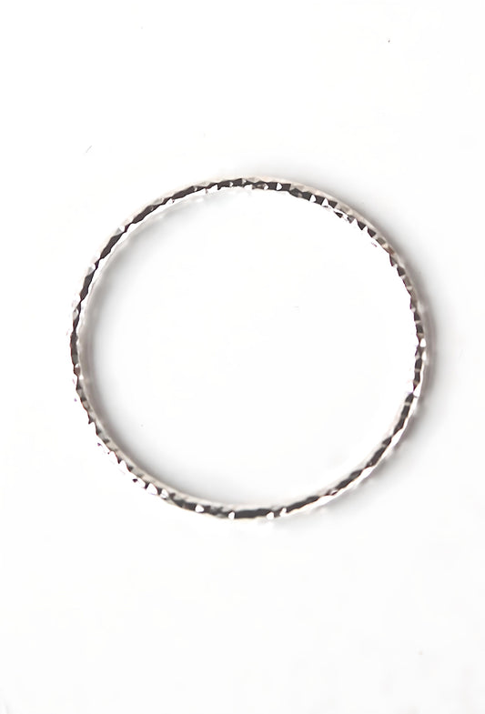 Super Fine Diamond Cut Shimmer Ring