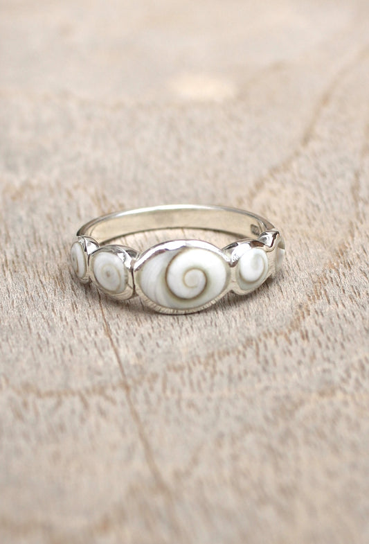 Shiva Eye Sea Shells Ring -  Maya