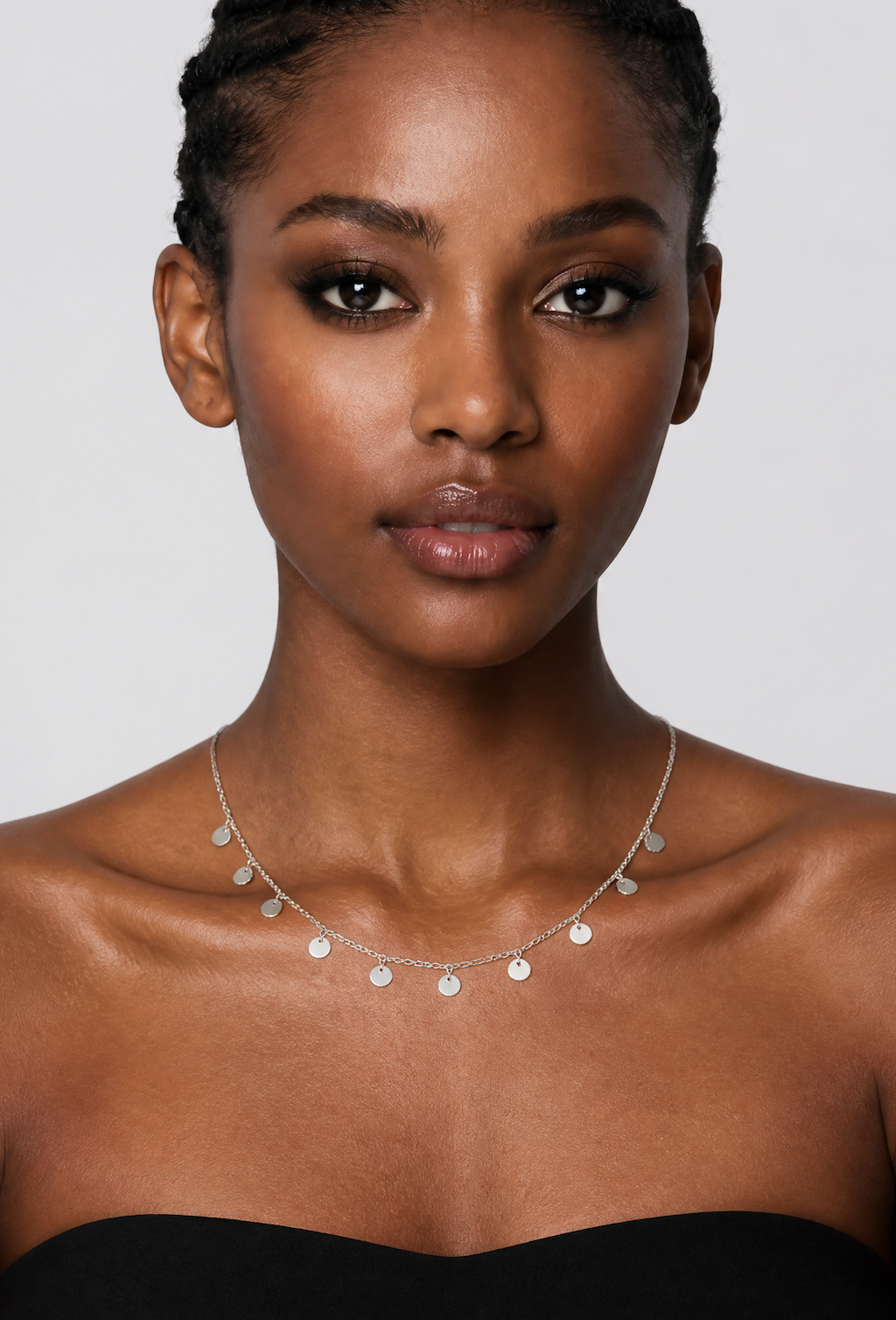 Athena ~ Mini Sun / Moon Discs Necklace