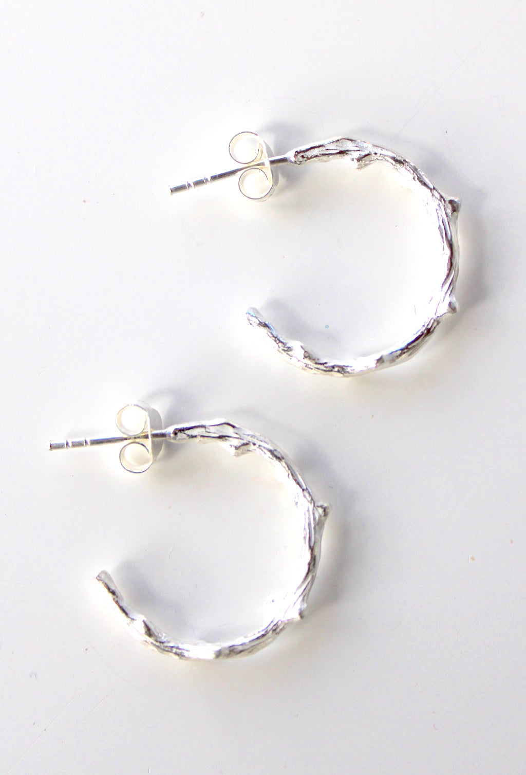 Driftwood Textured Hoop earrings