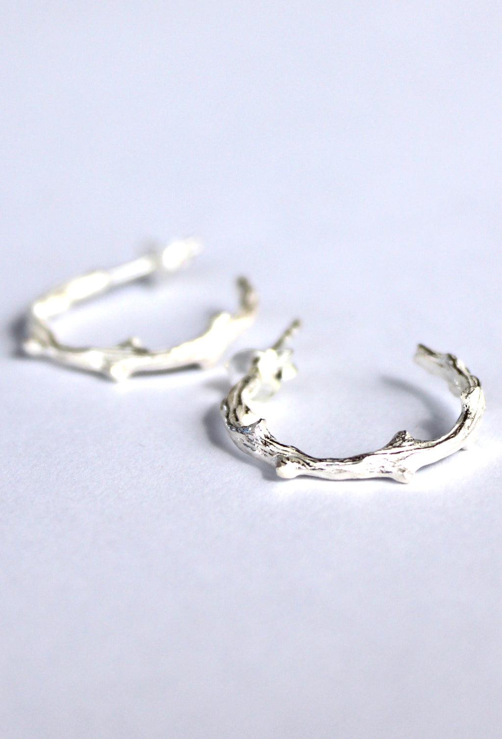 Driftwood Textured Hoop earrings