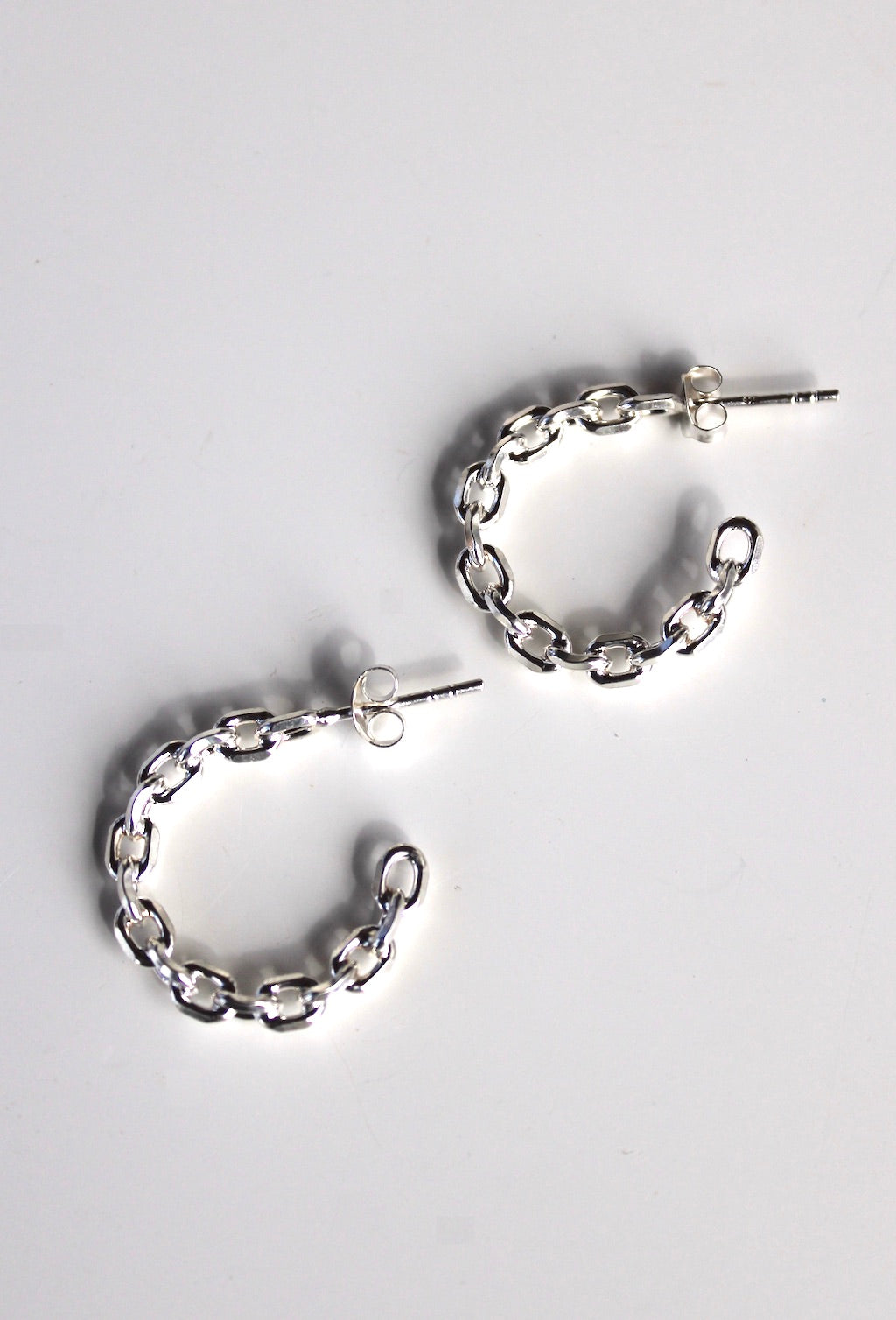 Dolores - Chain Link Hoop Earrings