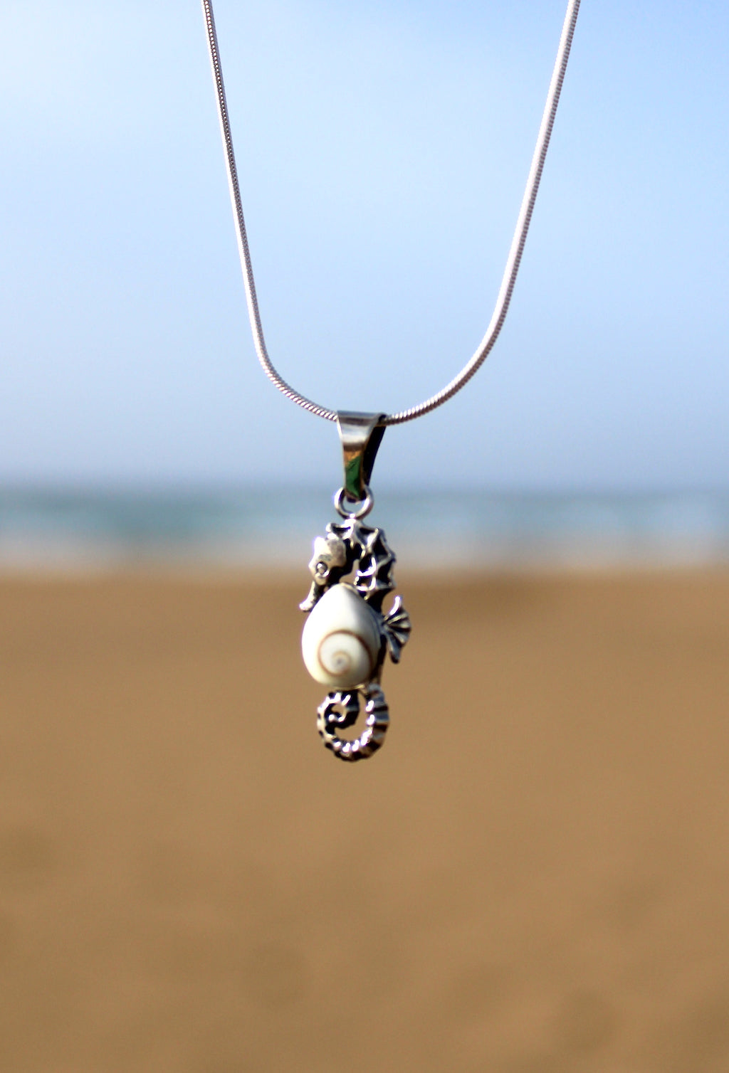 Shiva Shell Seahorse Pendant | Necklace