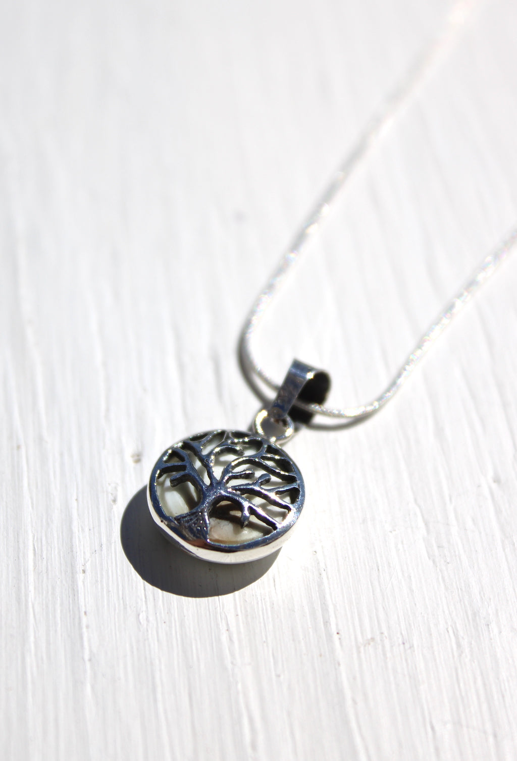 Shiva Eye Shell & Tree of Life Reversible Pendant | Necklace